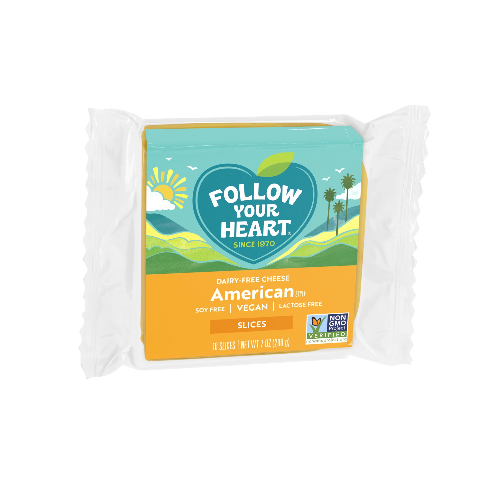 slide 2 of 5, Follow Your Heart American Vegan Cheese Slices, 7 oz, 7 oz