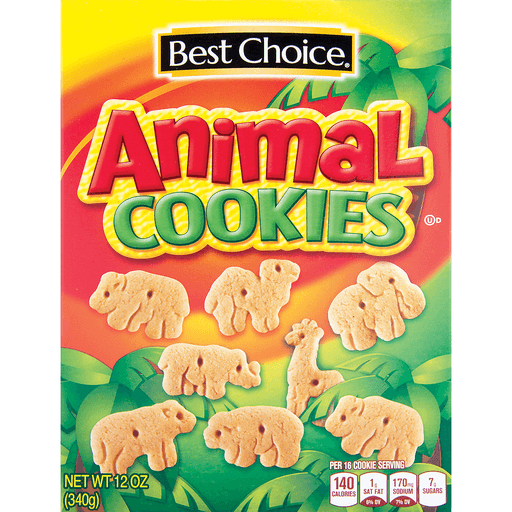 slide 1 of 1, Best Choice Animal Cookies, 12 oz