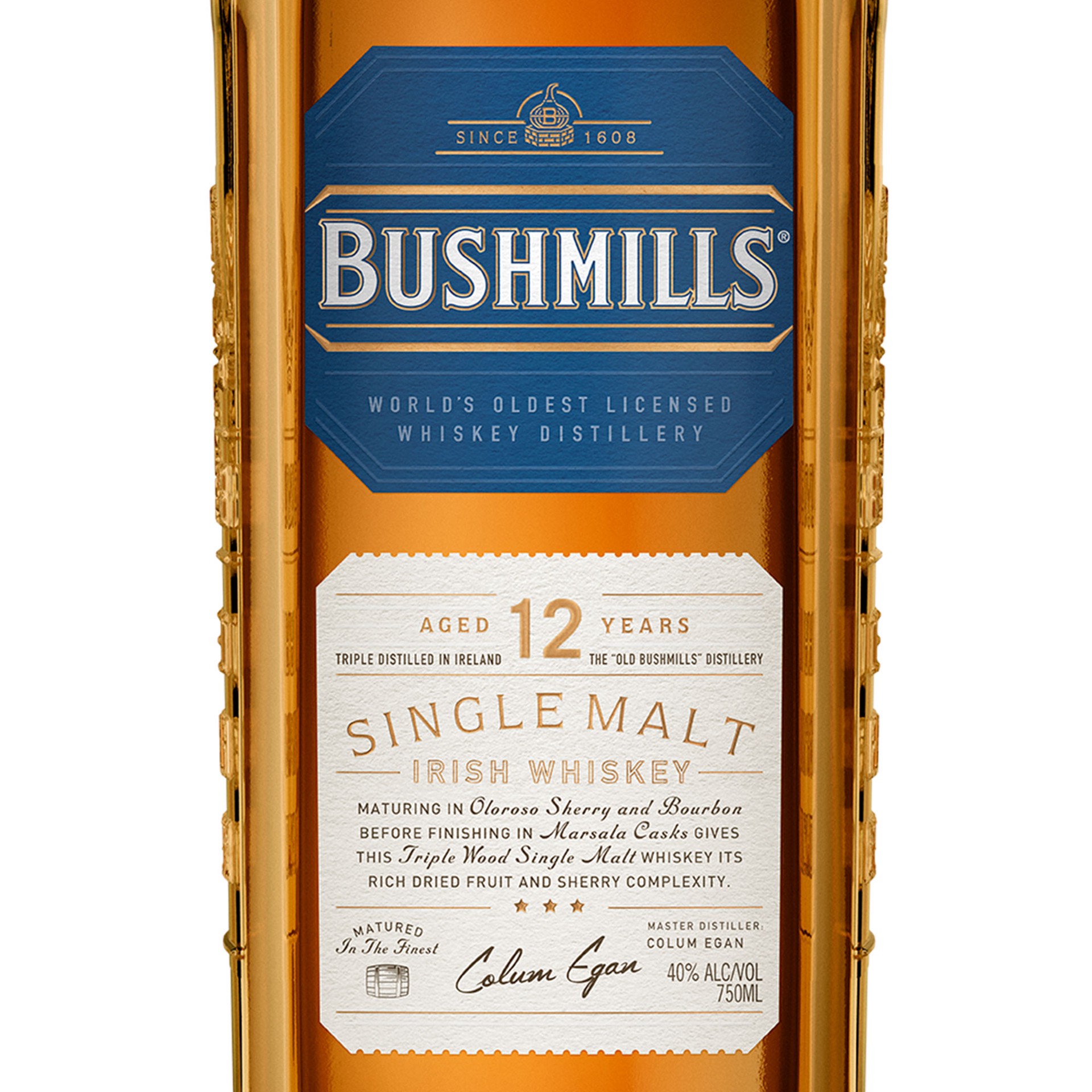 slide 5 of 5, Bushmills Single Malt Irish Whiskey 750 ml, 750 ml