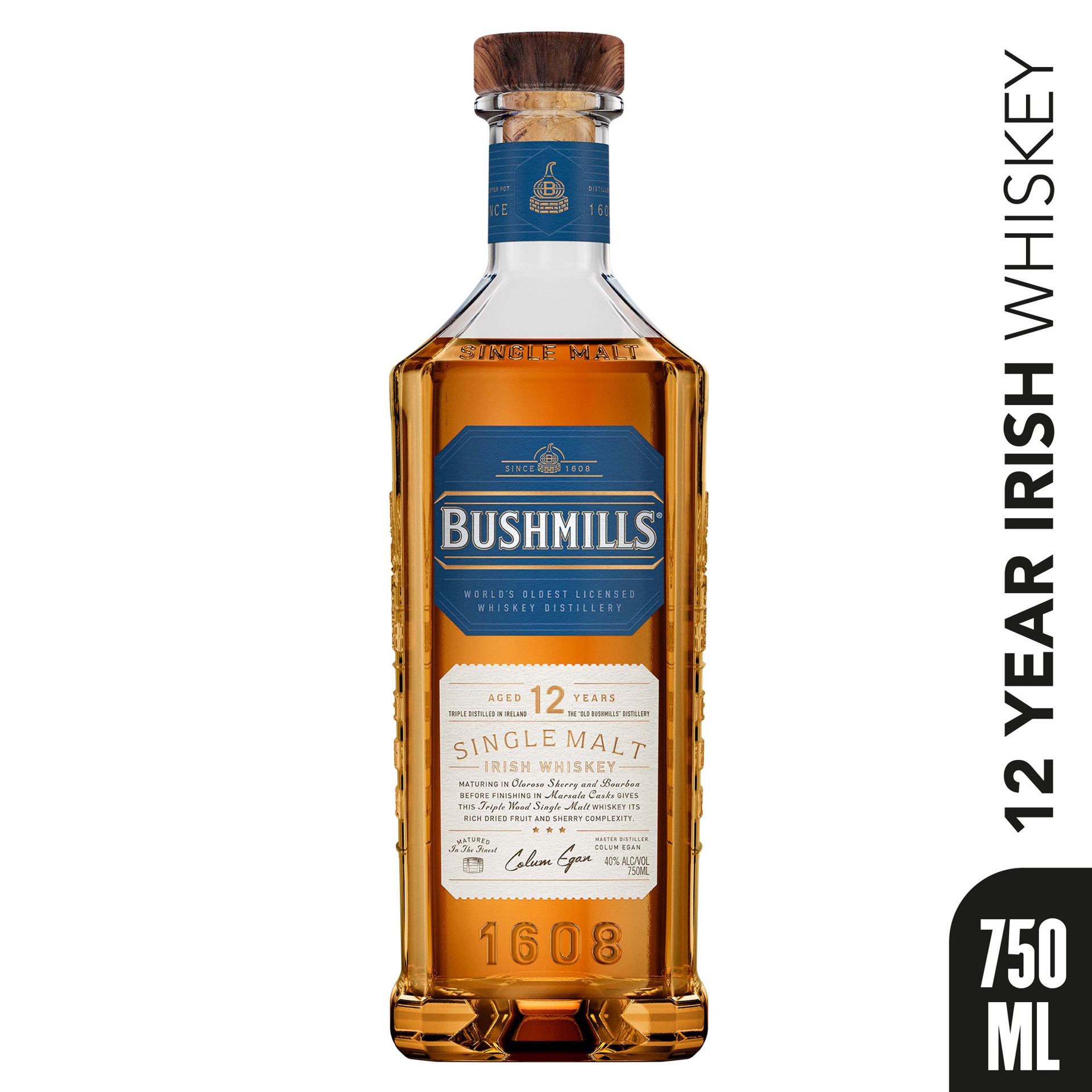 slide 3 of 5, Bushmills Single Malt Irish Whiskey 750 ml, 750 ml