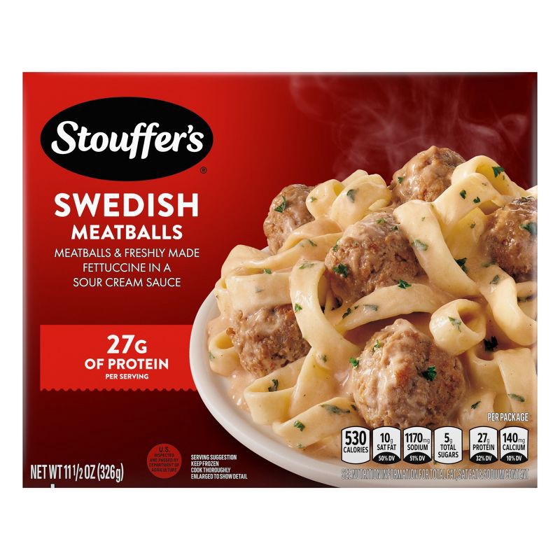 slide 1 of 8, Stouffer's Swedish Meatballs Frozen Meal - 11.5oz, 11.5 oz