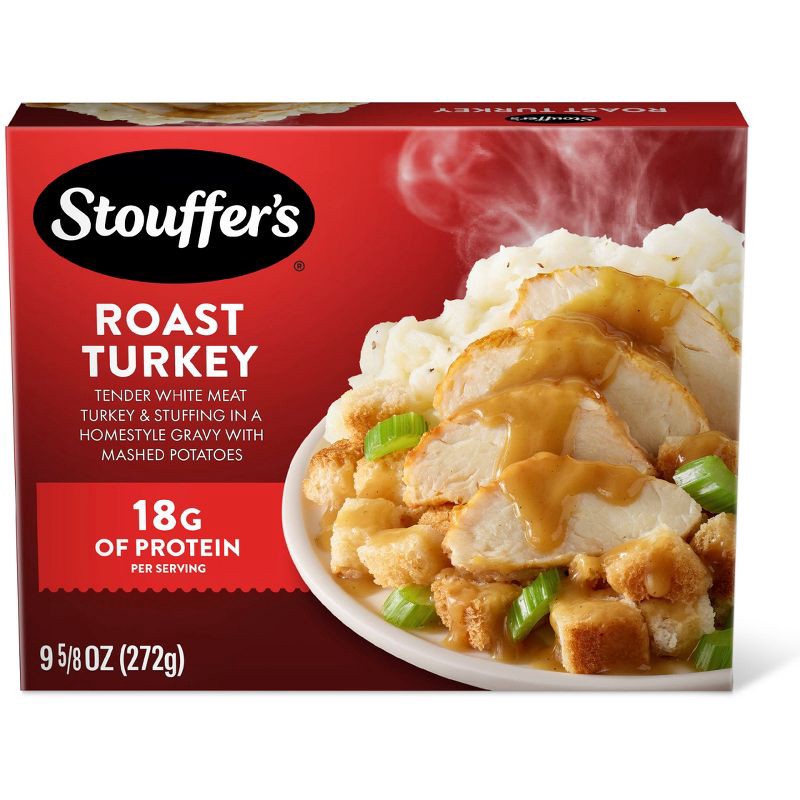 slide 1 of 9, Stouffer's Frozen Roast Turkey Microwave Meal - 9.625oz​, 9.625 oz