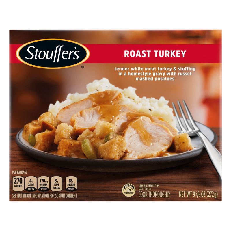 slide 1 of 9, Stouffer's Frozen Roast Turkey - 9.625oz, 9.625 oz