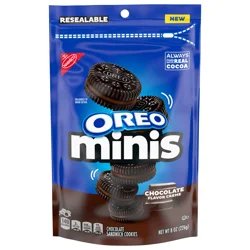 OREO Minis Chocolate Creme Chocolate Sandwich Cookies, 8 oz