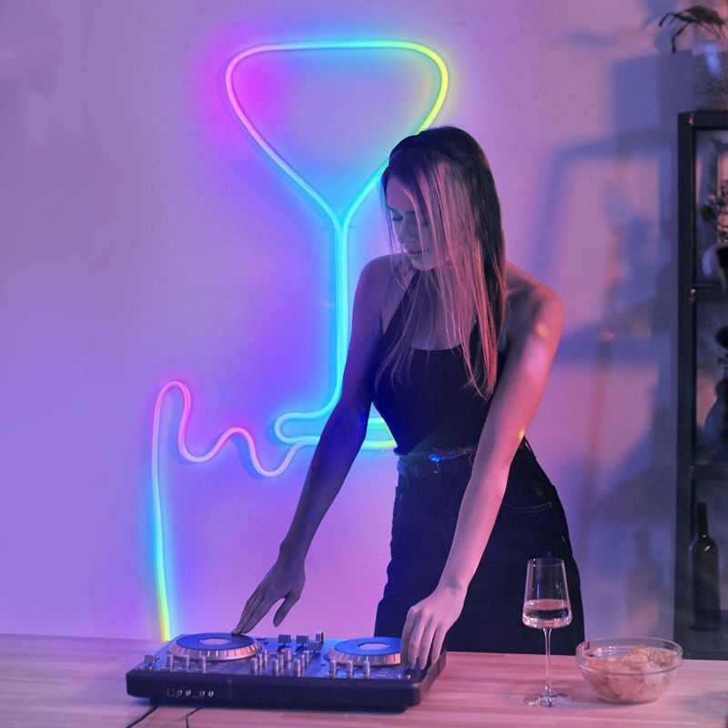 slide 6 of 9, Govee RGBIC LED Neon Rope Light 6.5': Plastic Electric App-Controlled Lighting, 1 ct