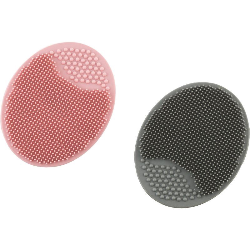 slide 1 of 8, JAPONESQUE Facial Cleansing Silicone Scrubber Tool - 2ct: Non-Toxic Exfoliating Face Pad for Normal Skin Types, 2 ct