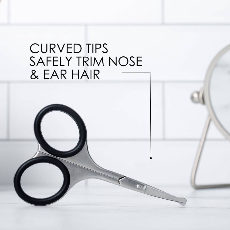 slide 5 of 6, JAPONESQUE Men's Essential Facial Grooming Scissor, 1 ct