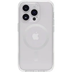 OtterBox iPhone 14 Pro Symmetry Clear Plus Case with MagSafe - Clear: Bump-Resistant