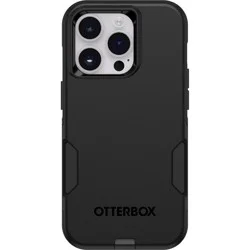 OtterBox iPhone 14 Pro Commuter Case - Black: Impact & Bump Resistant, Solid Pattern