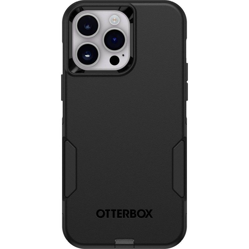 slide 1 of 4, OtterBox iPhone 14 Pro Max Commuter Case - Black: Solid Pattern, Protective Plastic, 1 ct