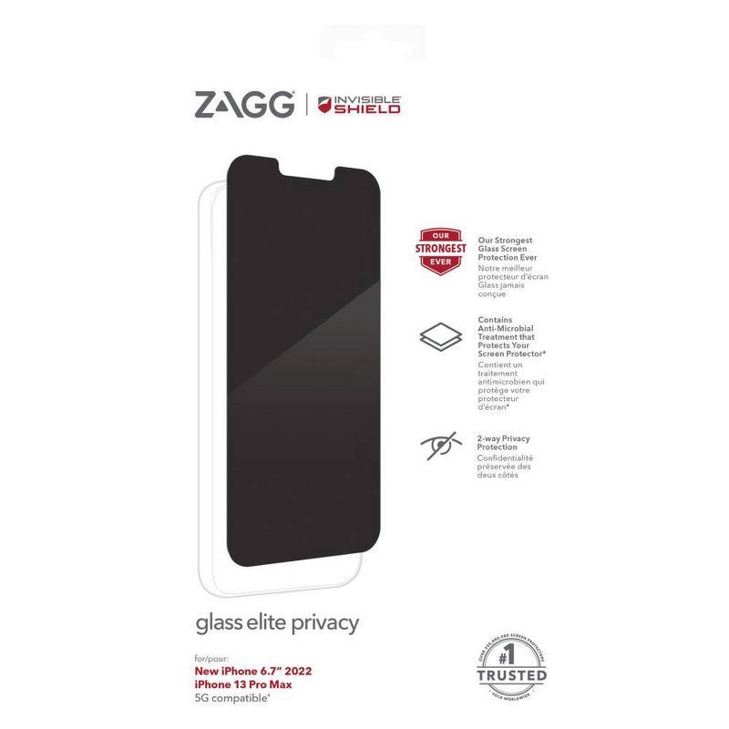 slide 2 of 3, ZAGG Apple iPhone 14 Pro Max InvisibleShield Glass Elite Privacy AM Screen Protector, 1 ct