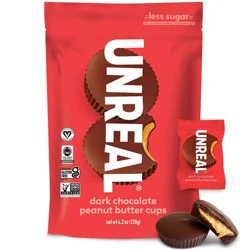 UNREAL Dark Chocolate Peanut Butter Cups - 4.2oz