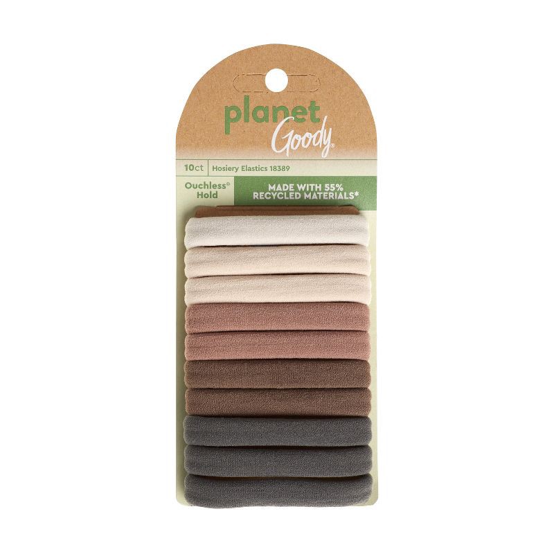 slide 1 of 6, Planet Goody Hosiery Hair Elastic - 10ct, 10 ct