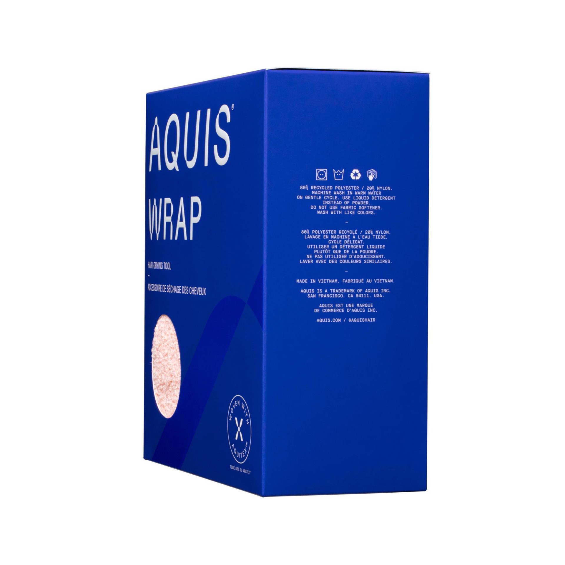 slide 6 of 6, AQUIS Hair Wrap Drying Towel Tool Recycled Microfiber - Lotus Pink, 1 ct
