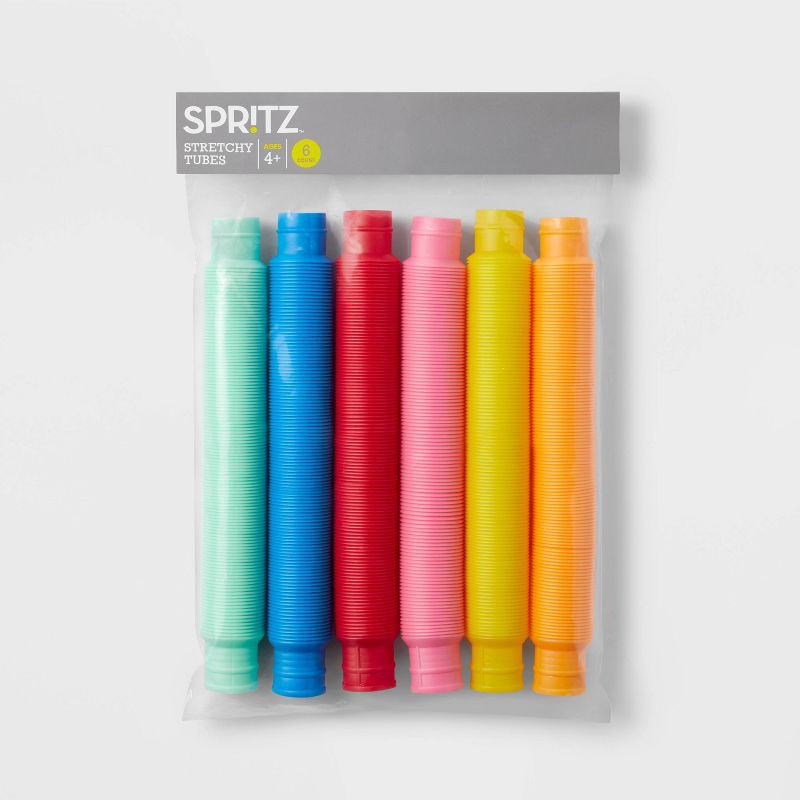 slide 3 of 3, 6ct Stretchy Tube Party Favors - Spritz™, 6 ct