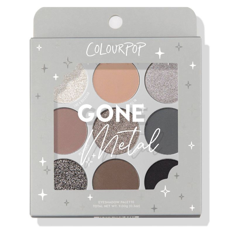 slide 6 of 9, ColourPop 9-Pan Eyeshadow Makeup Palette - Gone Metal - 0.3oz, 0.3 oz