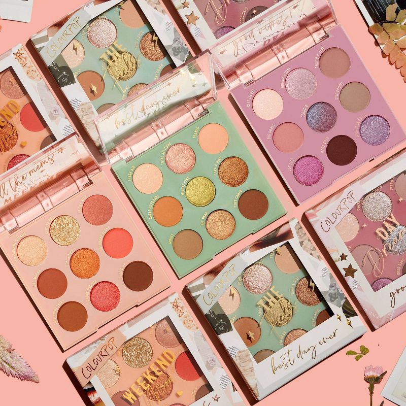 slide 9 of 9, ColourPop 9-Pan Eyeshadow Makeup Palette - Gone Metal - 0.3oz, 0.3 oz