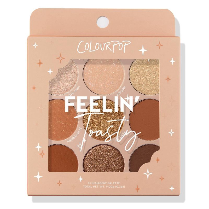 slide 7 of 9, ColourPop 9-Pan Eyeshadow Makeup Palette - Feelin' Toasty - 0.3oz, 0.3 oz