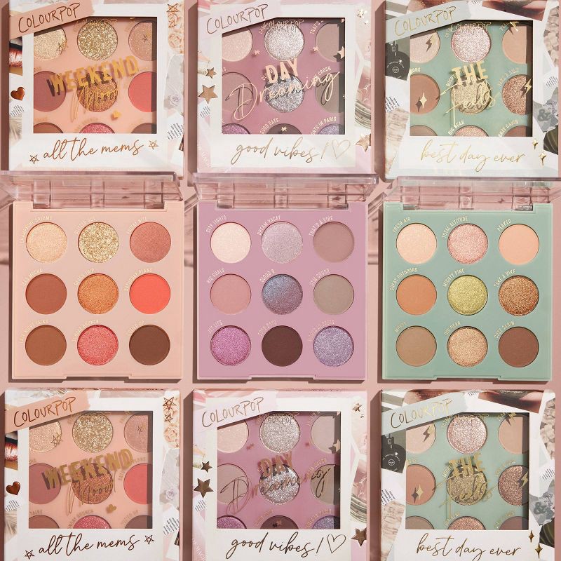 slide 8 of 9, ColourPop 9-Pan Eyeshadow Makeup Palette - Feelin' Toasty - 0.3oz, 0.3 oz