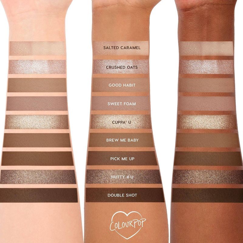 slide 6 of 9, ColourPop 9-Pan Eyeshadow Makeup Palette - Deja Brew - 0.3oz, 0.3 oz