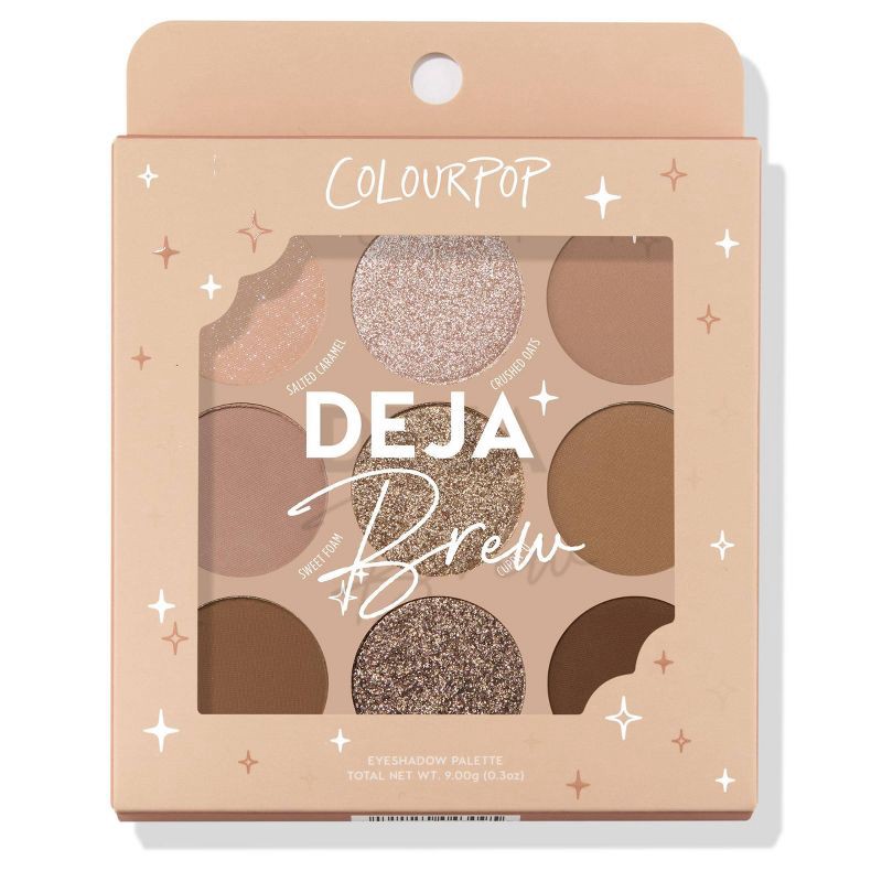 slide 8 of 9, ColourPop 9-Pan Eyeshadow Makeup Palette - Deja Brew - 0.3oz, 0.3 oz