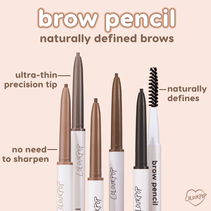 slide 8 of 8, ColourPop Eyebrow Enhancer Pencil - Taupe - 0.003oz, 0.003 oz