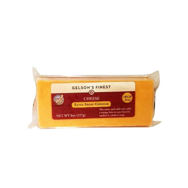 slide 1 of 1, Gelson's Finest Extra Sharp Cheddar Cheese, 8 oz