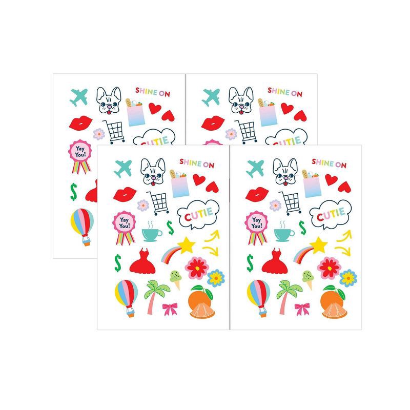 slide 4 of 11, Color Me Courtney for Blue Sky Sticker Book 5"x7" Assorted: 600 Art & Design Sheets, Planner & Journaling Stickers, 1 ct