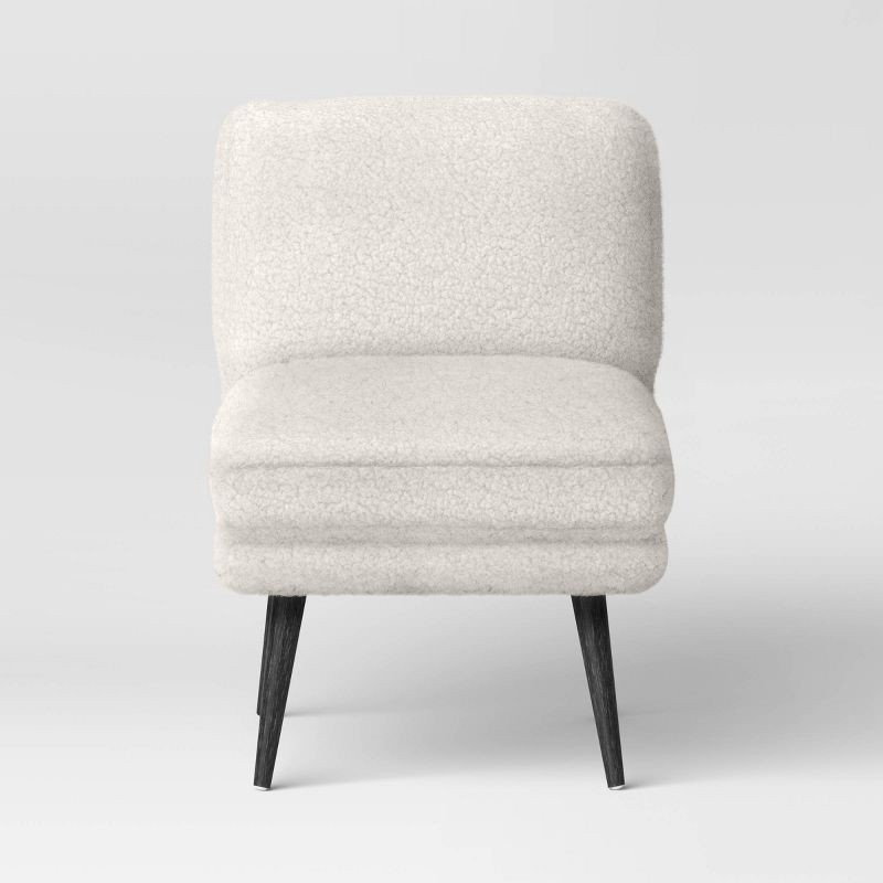 Faux fur slipper chair hot sale