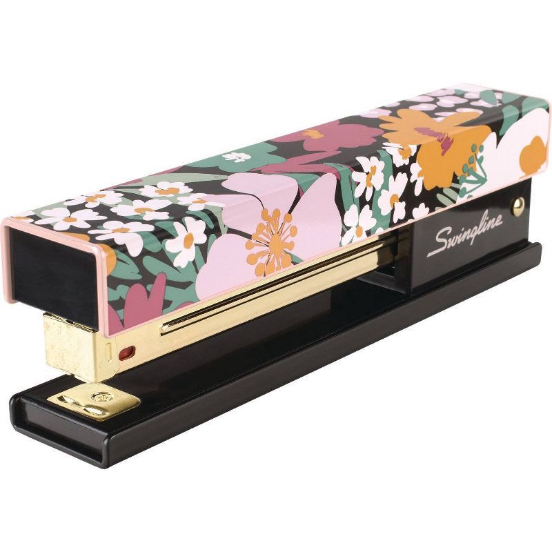 slide 3 of 4, Swingline Runway Stapler Floral Blush, 1 ct