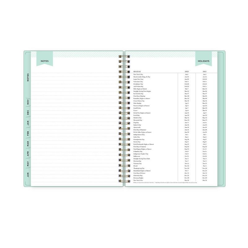 slide 14 of 15, Day Designer 2023-24 Academic Planner with Notes Pages 5.875"x8.625" Weekly/Monthly Clear Pocket Cover Wirebound Monet, 1 ct