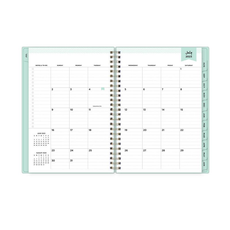 slide 4 of 15, Day Designer 2023-24 Academic Planner with Notes Pages 5.875"x8.625" Weekly/Monthly Clear Pocket Cover Wirebound Monet, 1 ct