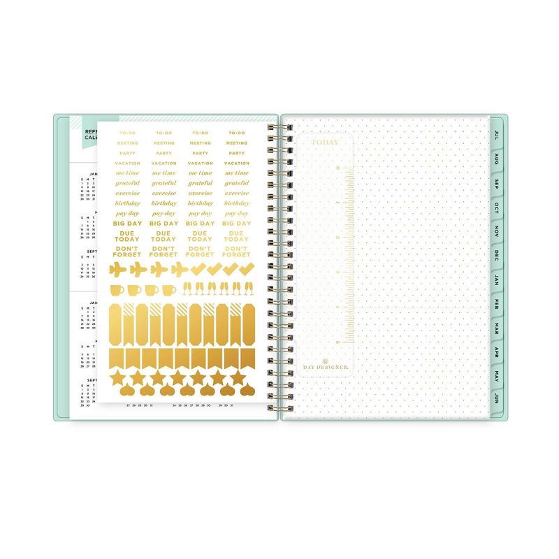 slide 6 of 15, Day Designer 2023-24 Academic Planner with Notes Pages 5.875"x8.625" Weekly/Monthly Clear Pocket Cover Wirebound Monet, 1 ct