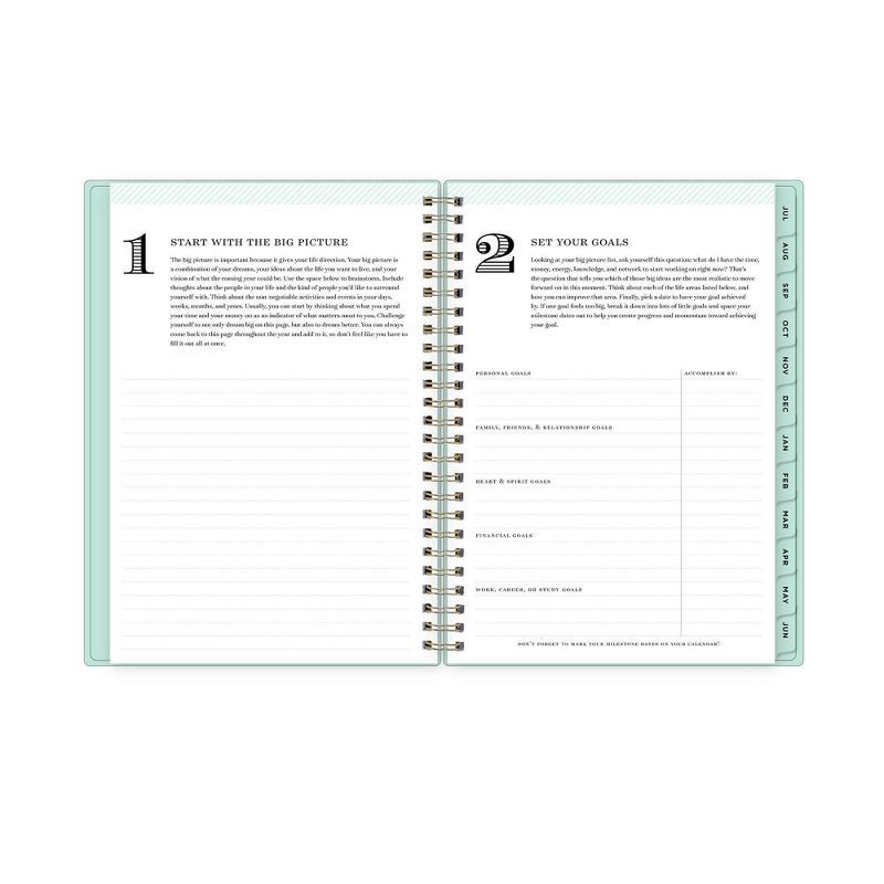 slide 10 of 15, Day Designer 2023-24 Academic Planner with Notes Pages 5.875"x8.625" Weekly/Monthly Clear Pocket Cover Wirebound Monet, 1 ct
