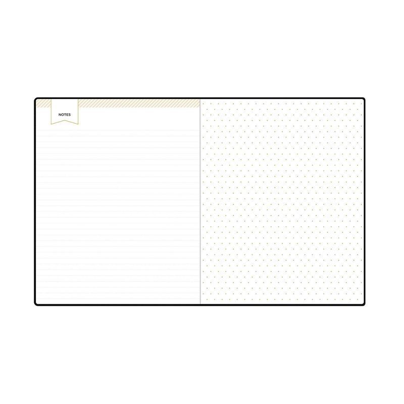 slide 10 of 11, Day Designer 2023-24 Academic Planner Faux Leather Hard Cover 8"x10" Weekly/Monthly Bookbound Black, 1 ct