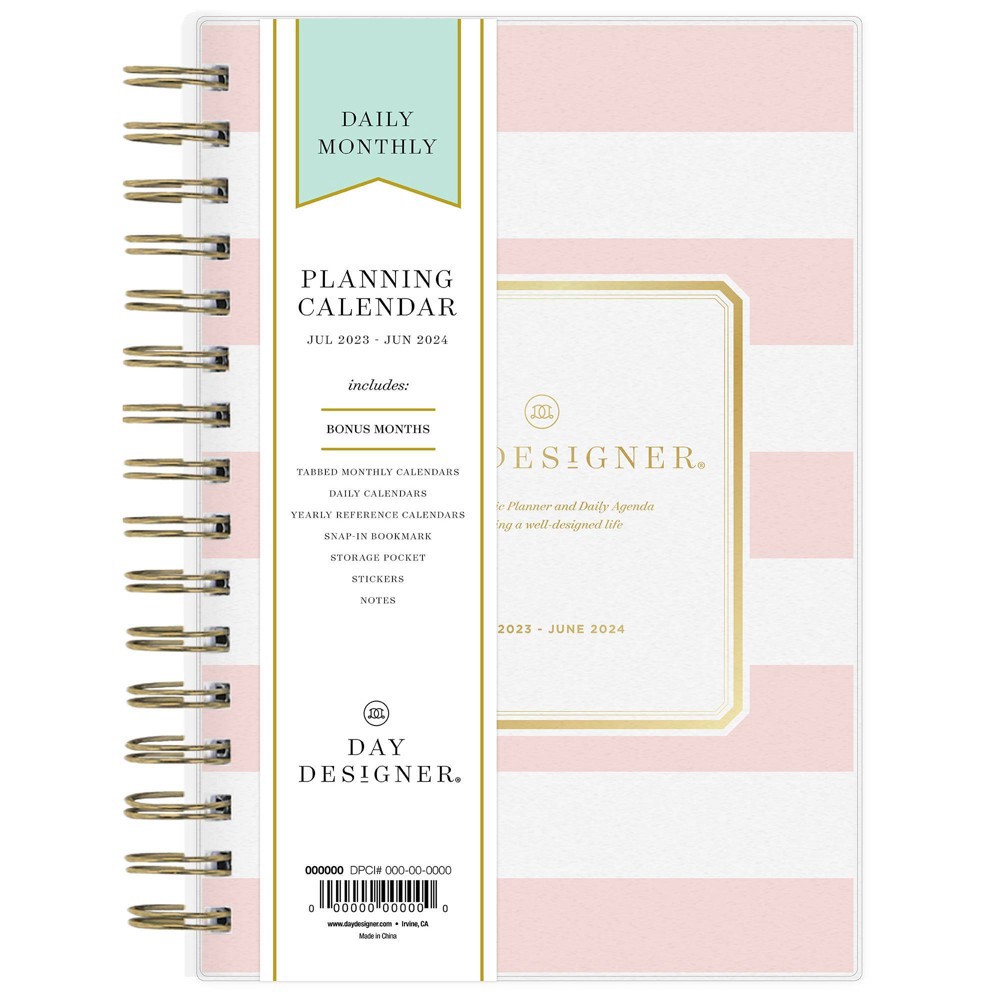 Day Designer 202324 Academic Clear Pocket Cover 5"x8" Weekly/Monthly