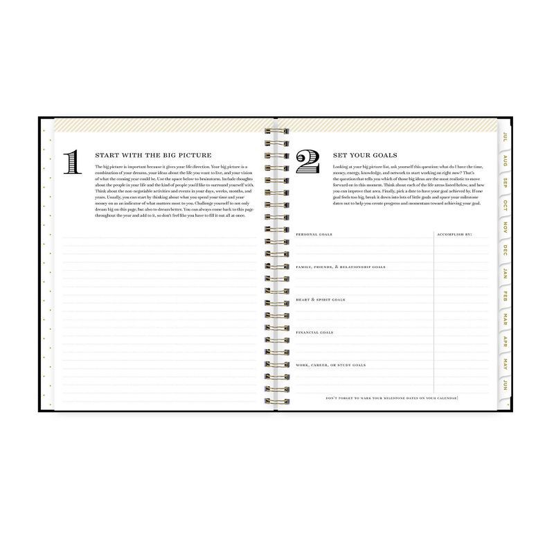 Day Designer 202324 Academic Deluxe Planner Faux Leather Hard Cover 6"x8" Weekly/Monthly