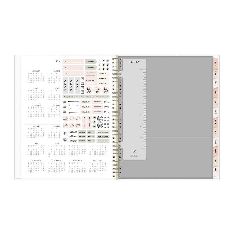 slide 2 of 11, The Everygirl x Day Designer 2023-24 Academic Planner Flexible Cover 8.5"x11" Weekly/Monthly Wirebound Senegal Tan, 1 ct