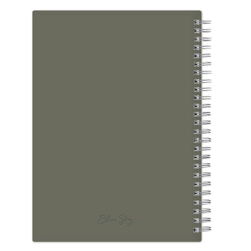 slide 3 of 12, Blue Sky 2023-24 Academic Planner with Notes Pages Flexible Cover 5.875"x8.625" Weekly/Monthly Wirebound Solid Olive, 1 ct