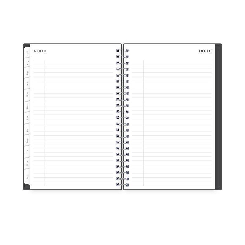 slide 8 of 12, Blue Sky 2023-24 Academic Planner Flexible Cover 5"x8" Weekly/Monthly Wirebound Solid Charcoal, 1 ct