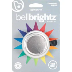 Brightz LED Bicycle Bell - Silver: Iron & Plastic, Hardware Mounted