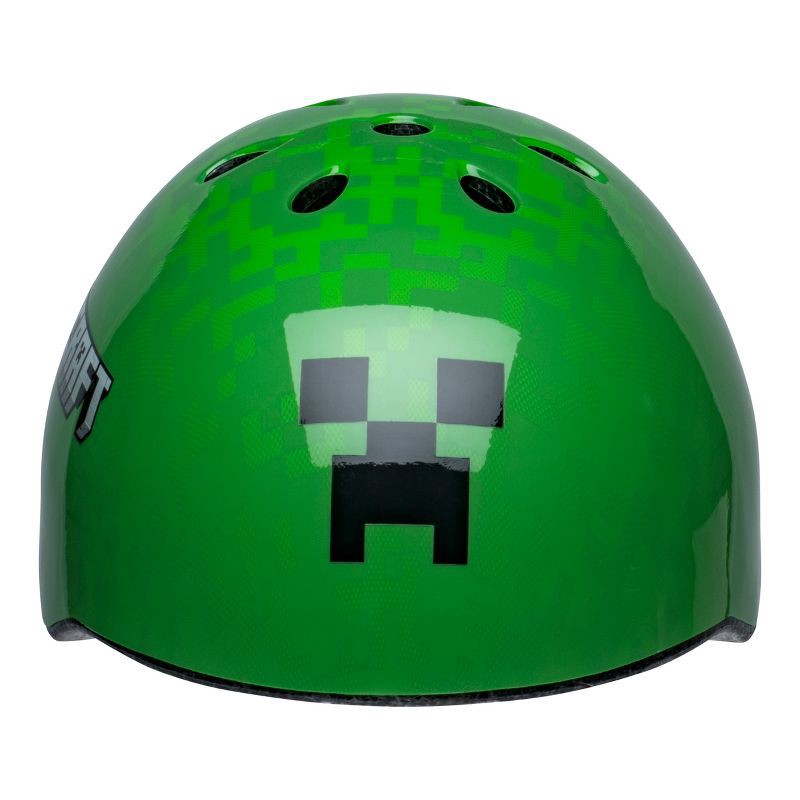 slide 2 of 7, Minecraft Creeper Child Bike Helmet, 1 ct