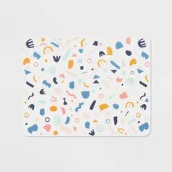 18"x14" Shapes Plastic Kids' Placemat - Pillowfort™: Multicolor, Recyclable, Rectangle, Spot Clean, Toddler-Friendly