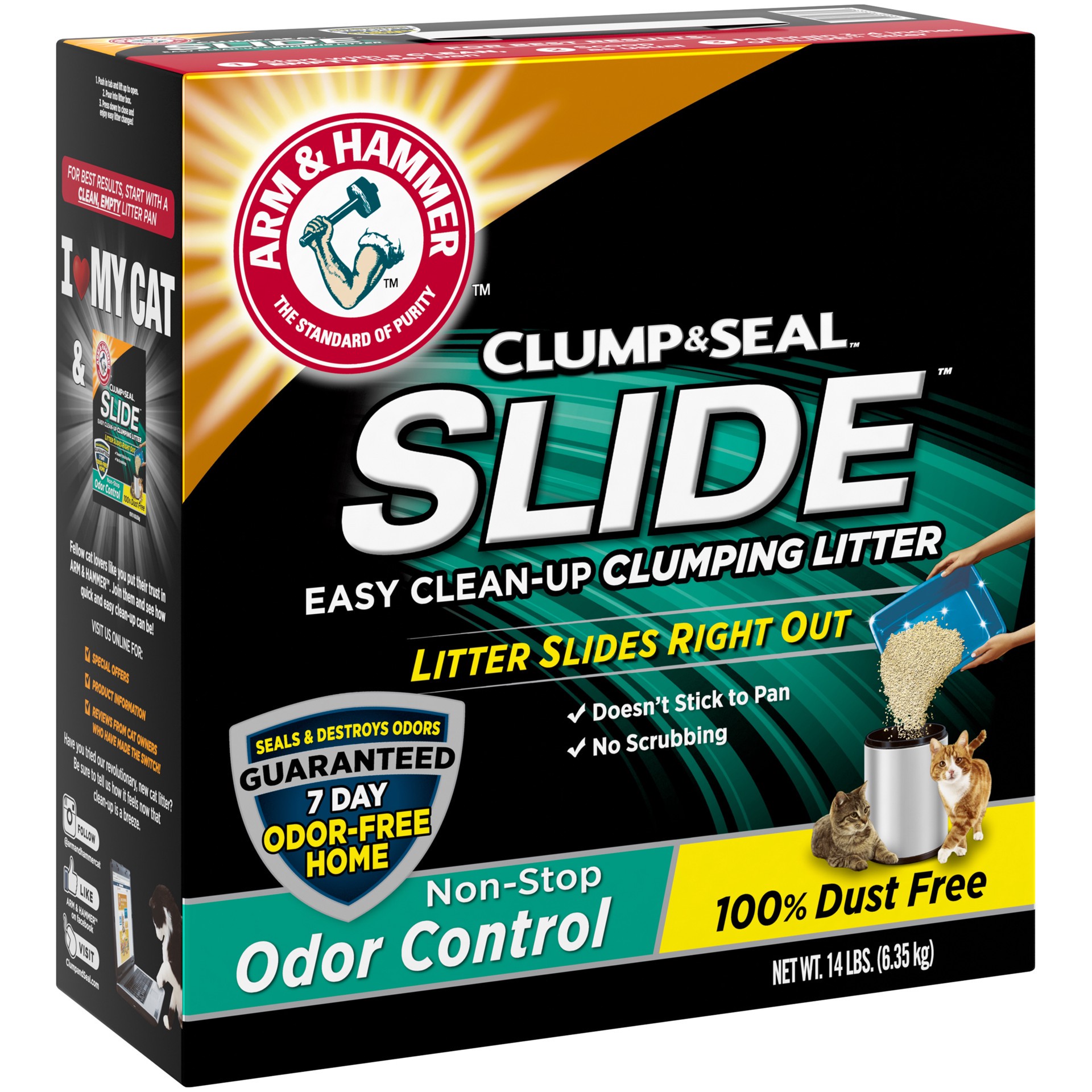 slide 3 of 5, ARM & HAMMER Slide Clumping Cat Litter, 