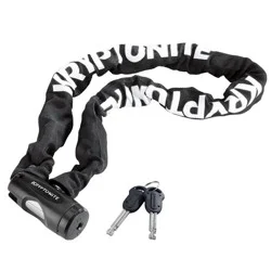Kryptonite Chain Key Chain - 8mm: Black Key Lock for Bikes