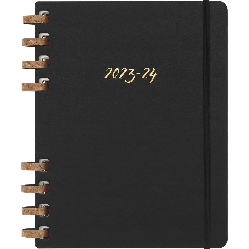 Moleskine 202324 Academic Spiral Planner 8"x9.25" Midnight Black 1 ct