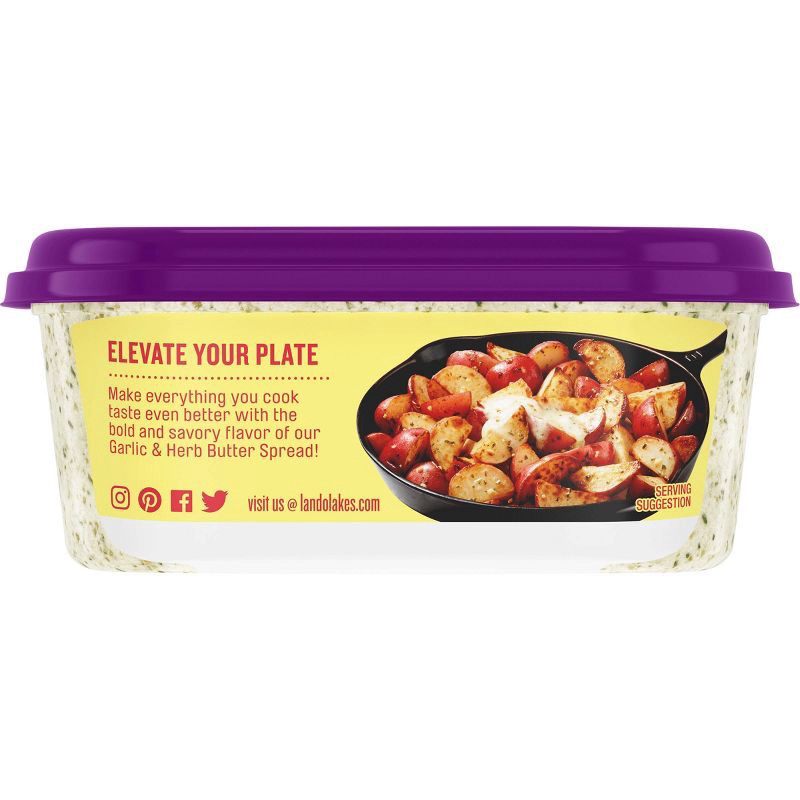 slide 2 of 9, Land O'Lakes Land O Lakes Garlic & Herb Butter Spread - 6.5oz, 6.5 oz