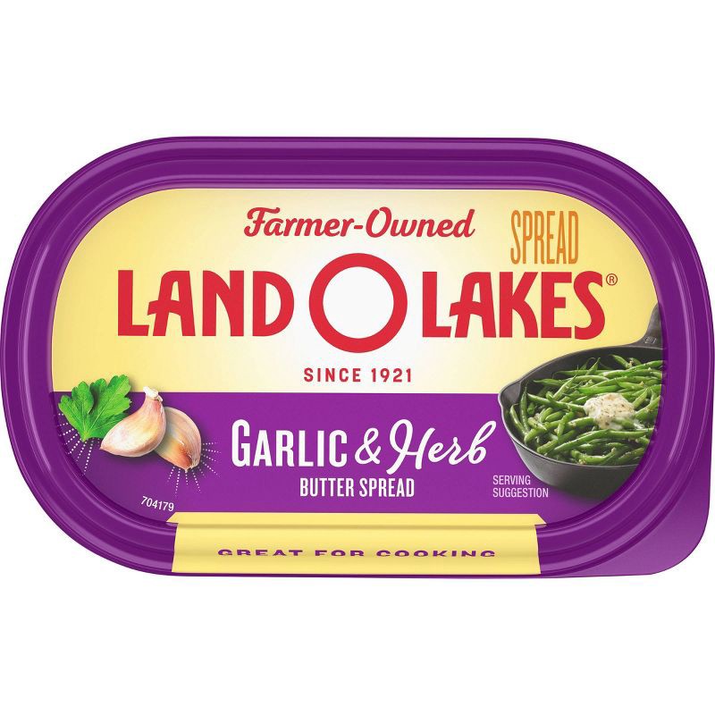 slide 4 of 9, Land O'Lakes Land O Lakes Garlic & Herb Butter Spread - 6.5oz, 6.5 oz
