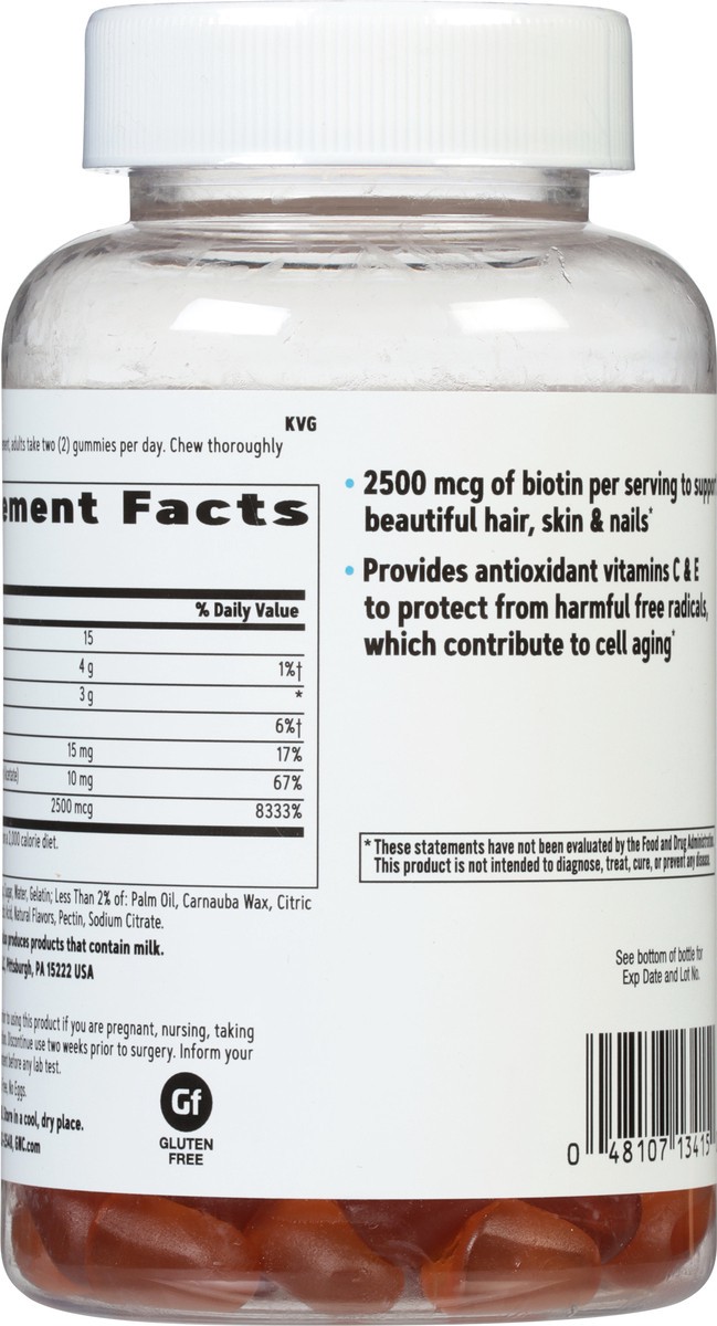 slide 3 of 14, GNC Women's Beauty Basics Strawberry Hair, Skin & Nails 120 Gummies, 150 ct