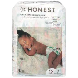 Honest Movin'' Munchkin Barnyard Babies Size 7 Diaper (41+ lbs (19+ kg)) 16 Each